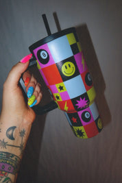 Iconic Checkered Tumbler 30oz. Emy Ave™ Home