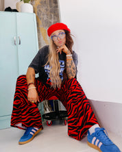 Red Zebra Luxe Trousers