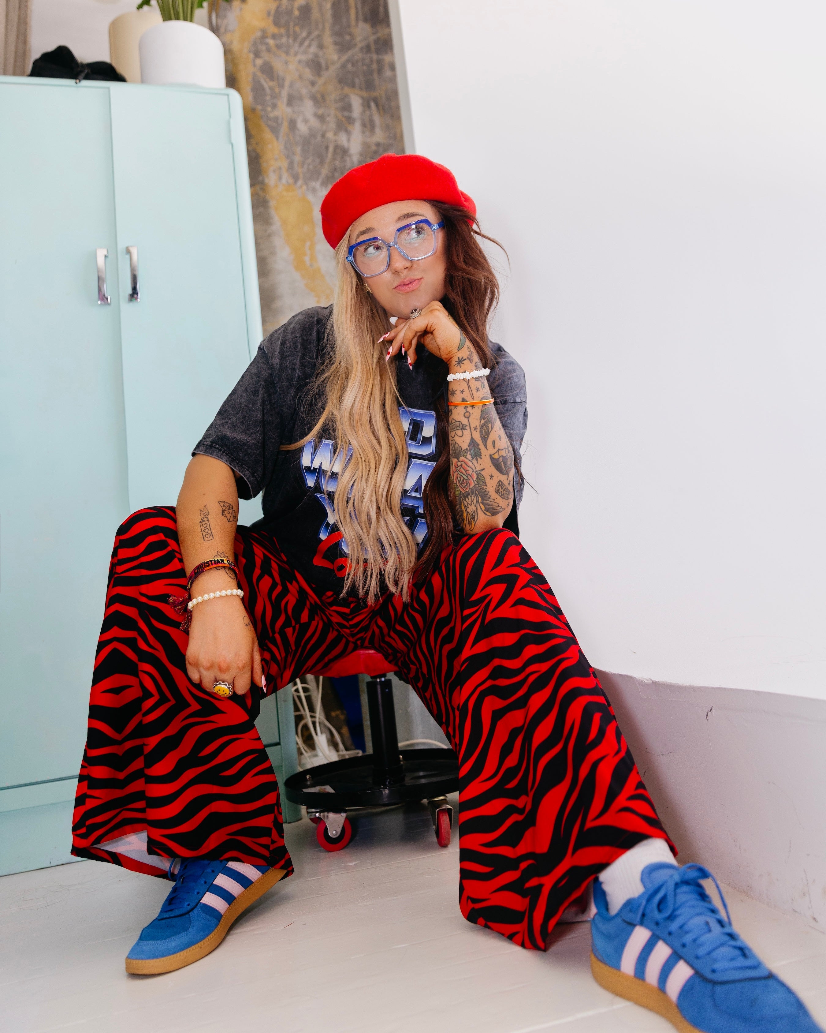 Red Zebra Luxe Trousers