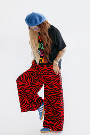 Red Zebra Luxe Trousers