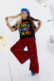 Red Zebra Luxe Trousers