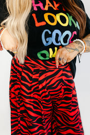 Red Zebra Luxe Trousers