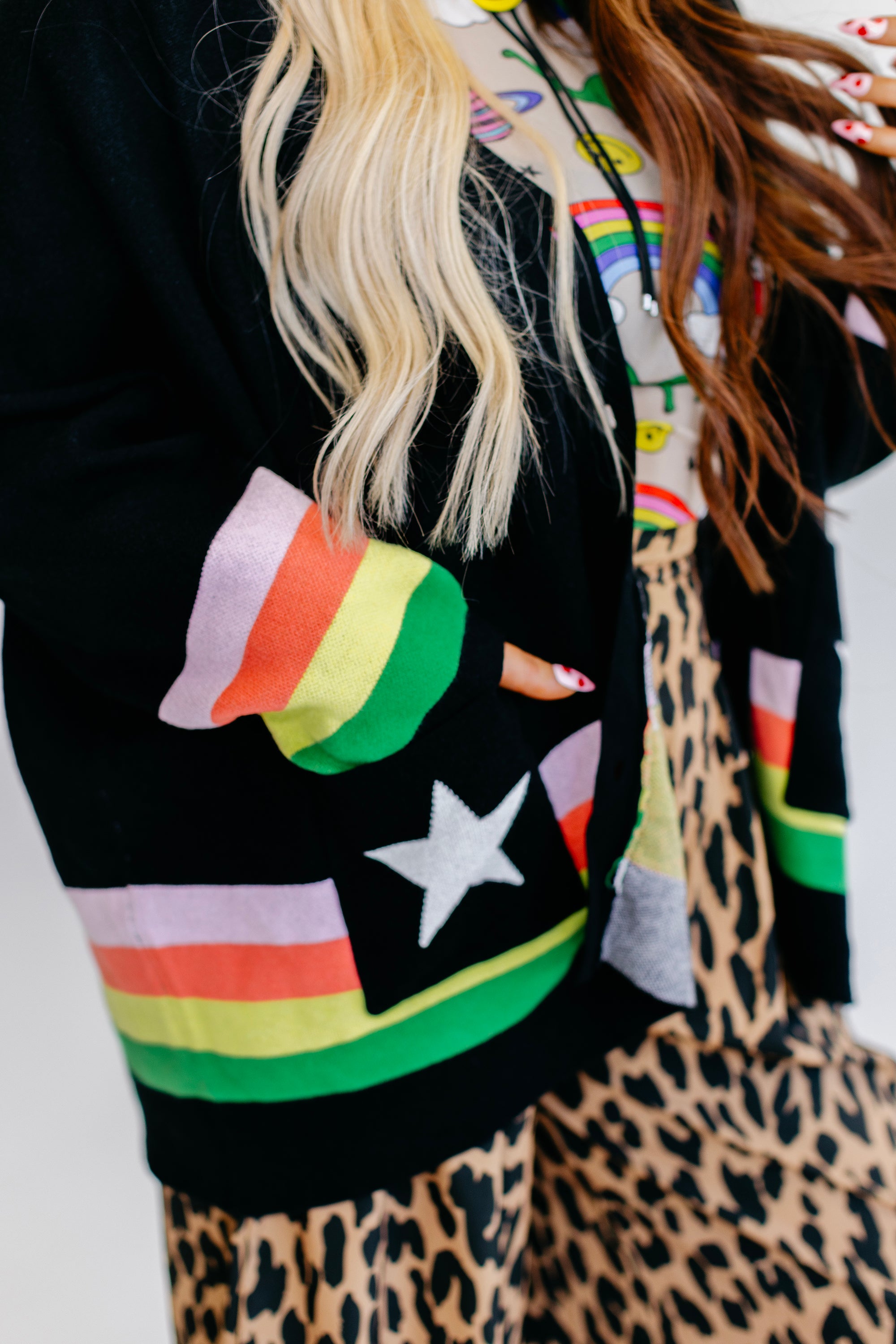 Black Saturn Return Cardigan