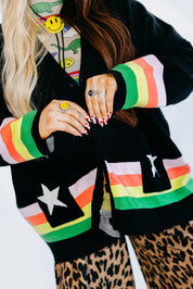 Black Saturn Return Cardigan