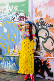 Happy To Be Here Smiley Pleated Skirt **RESTOCKED**