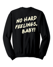 No Hard Feelings - Black Graphic Crew (Front + Back)