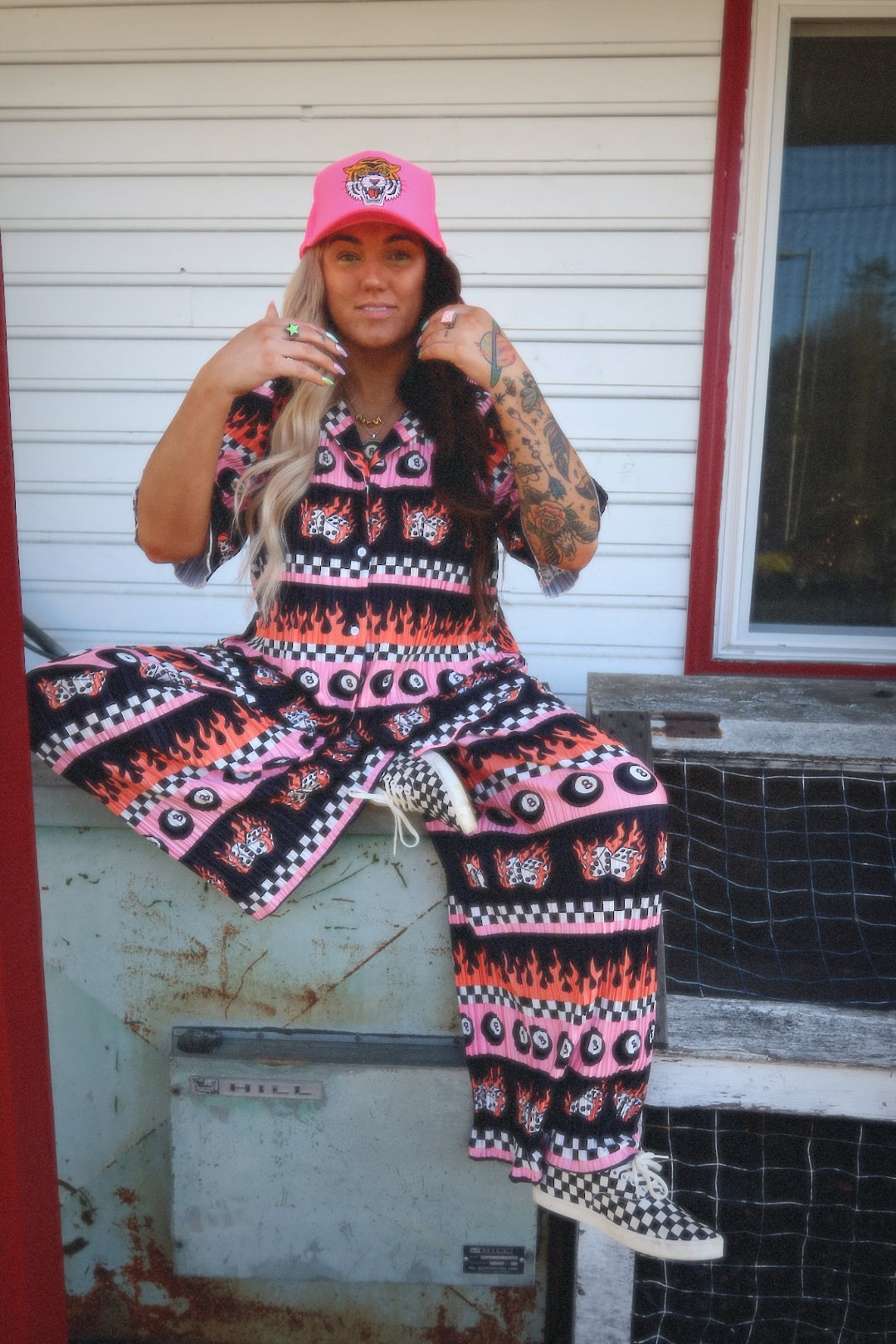 Sk8r Girl Short Sleeve Plissé Set **RESTOCKED**