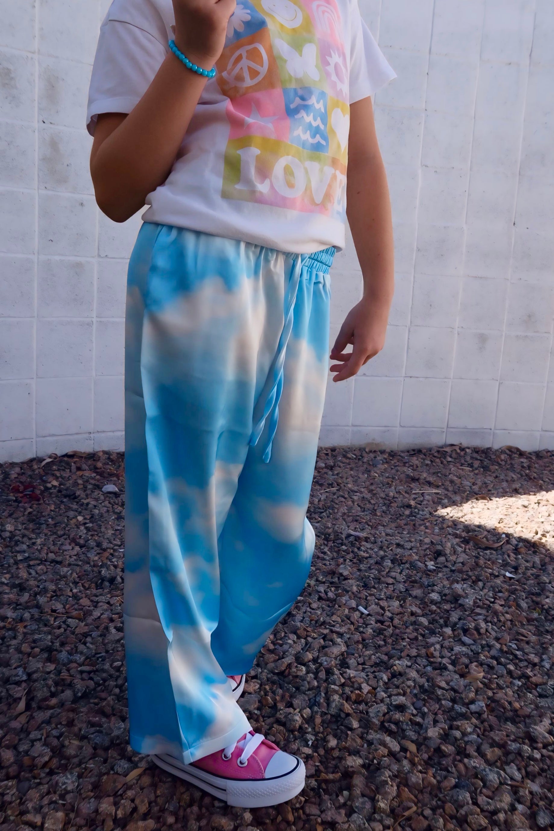 The Cloud Nine Satin Trousers - Kid Ave