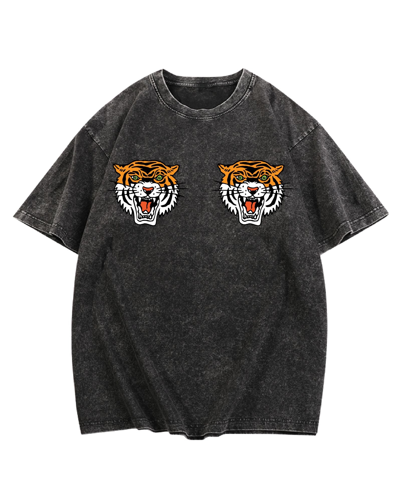Easy Tiger - Black Acid Wash Graphic Tee