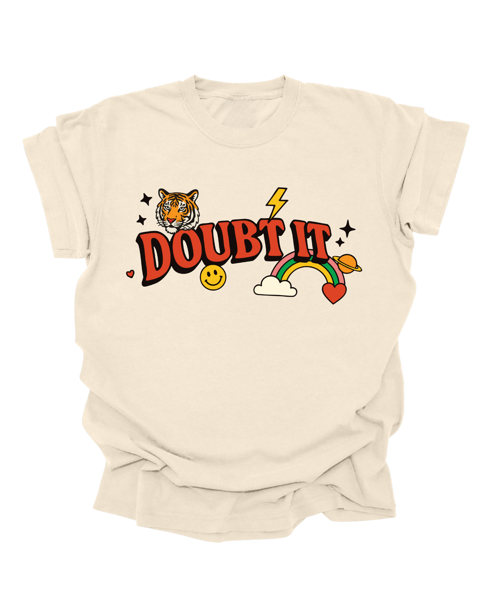 Doubt It - Ivory Graphic Tee