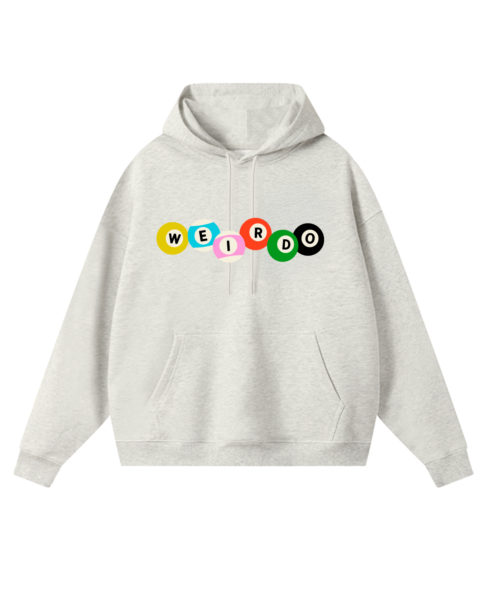 Weirdo Billiard - Ash Graphic Hoodie