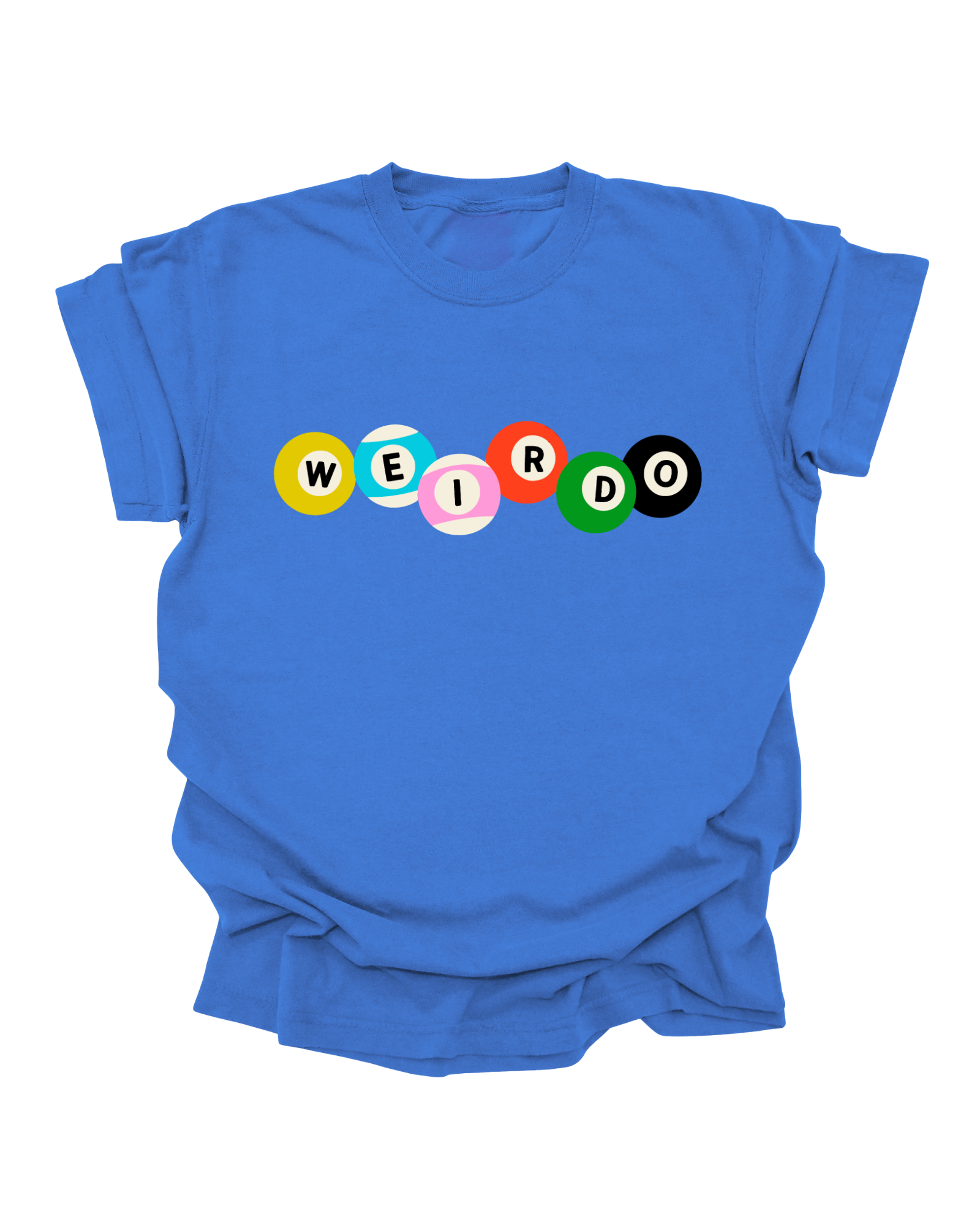 Weirdo Billiard - Royal Blue Graphic Tee