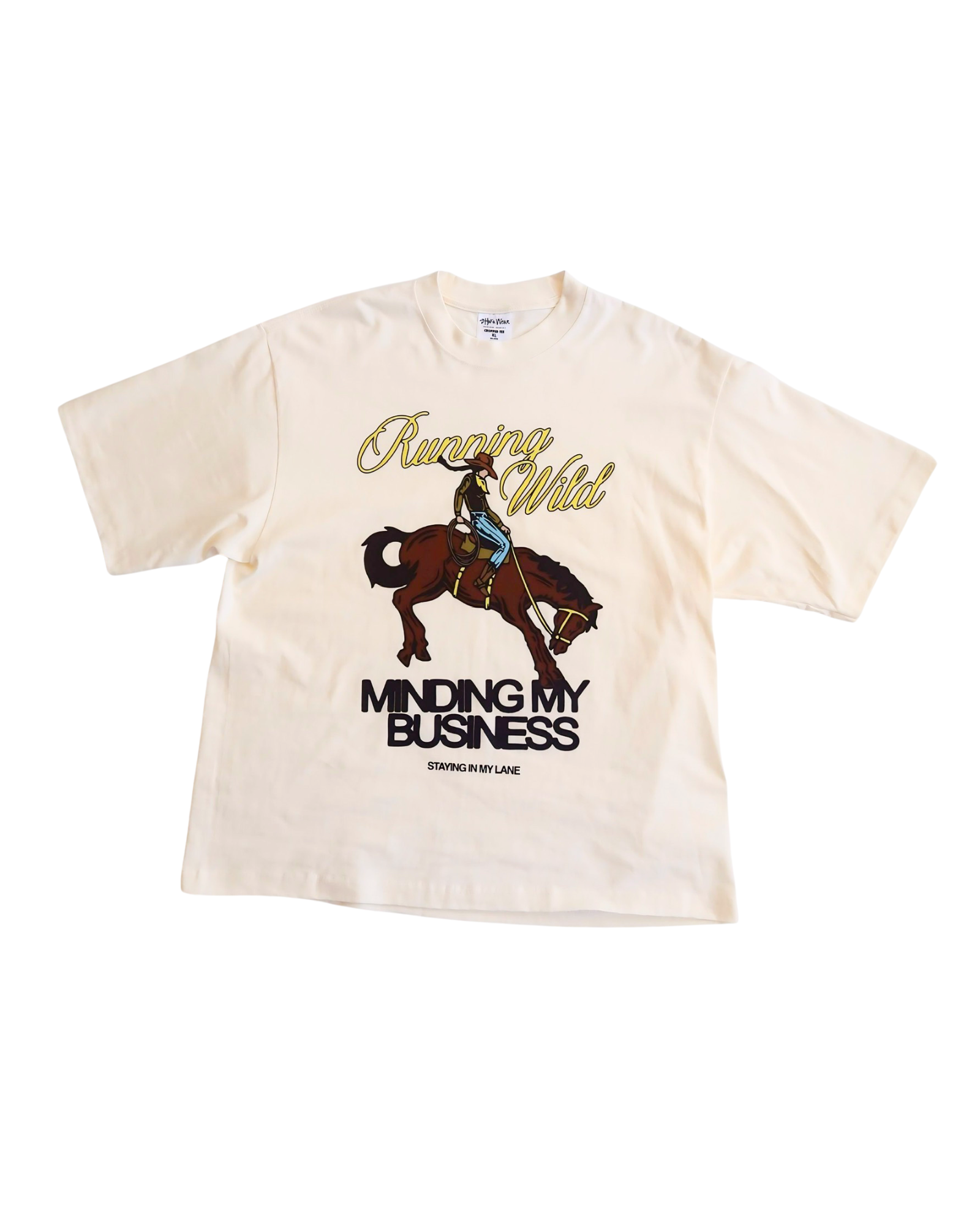 Limited Release! Running Wild Premium Off-White Graphic Tee