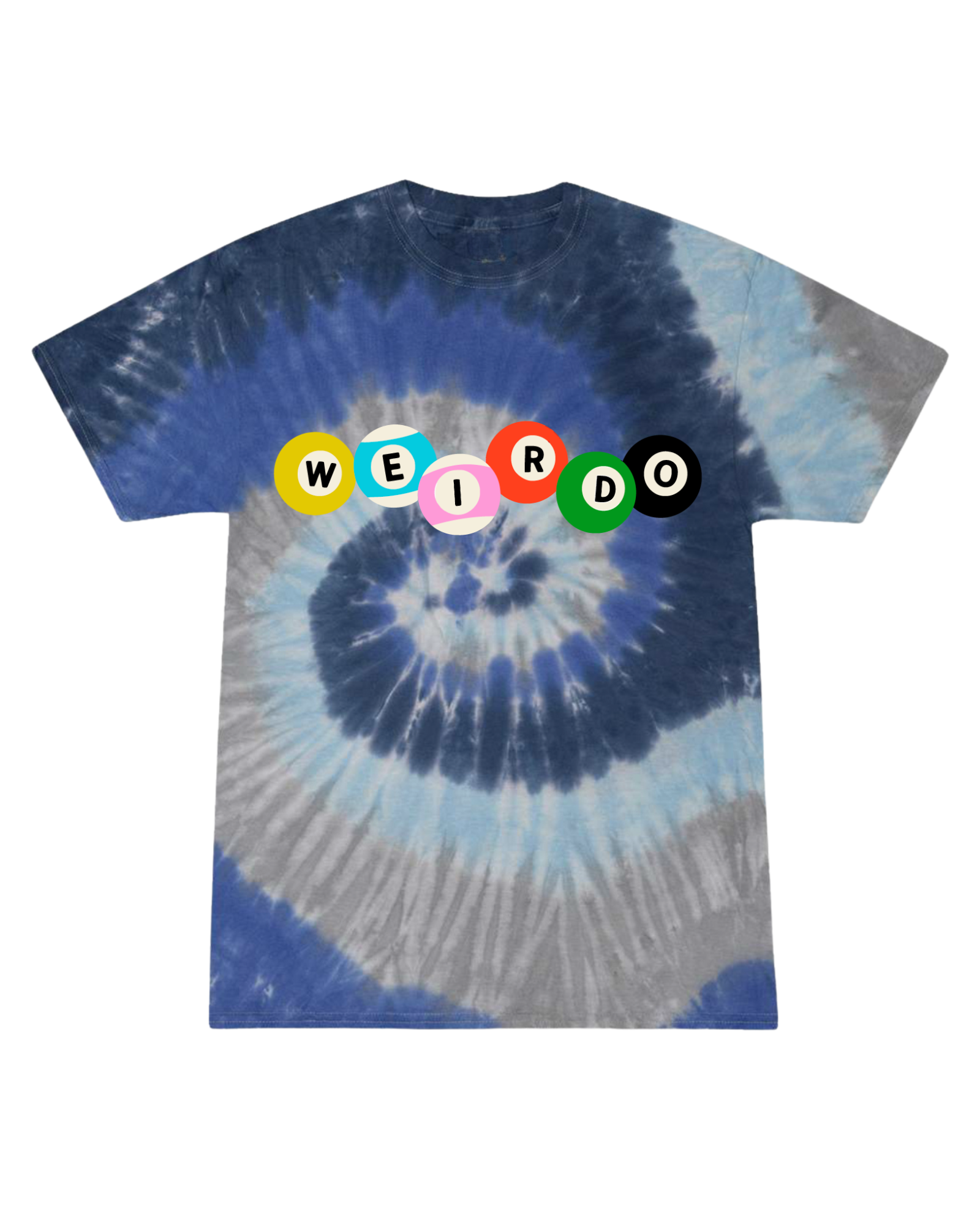 Weirdo 8 Ball - Ocean Tie Dye Graphic Tee