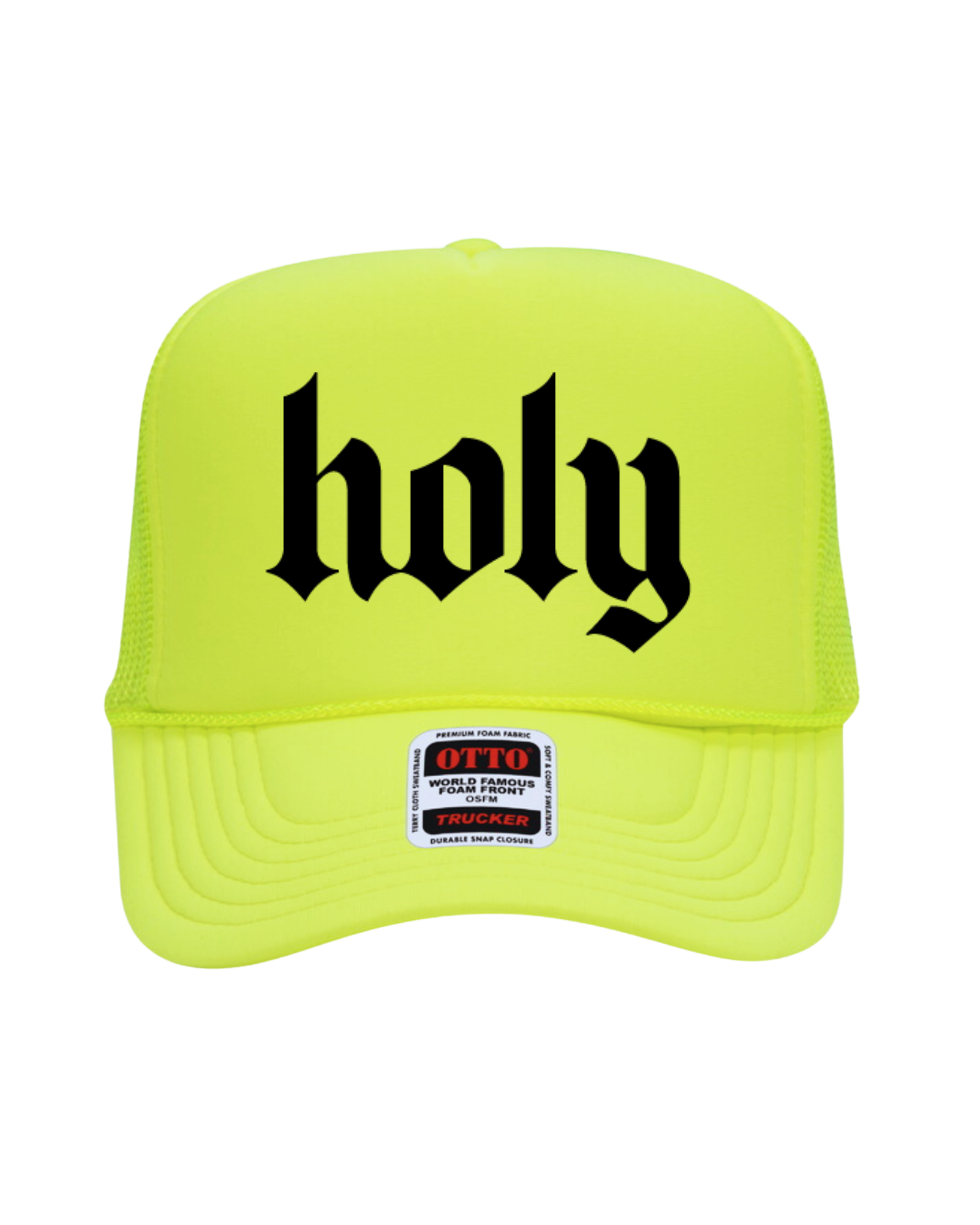 Holy Trucker Hat (Neon Yellow)