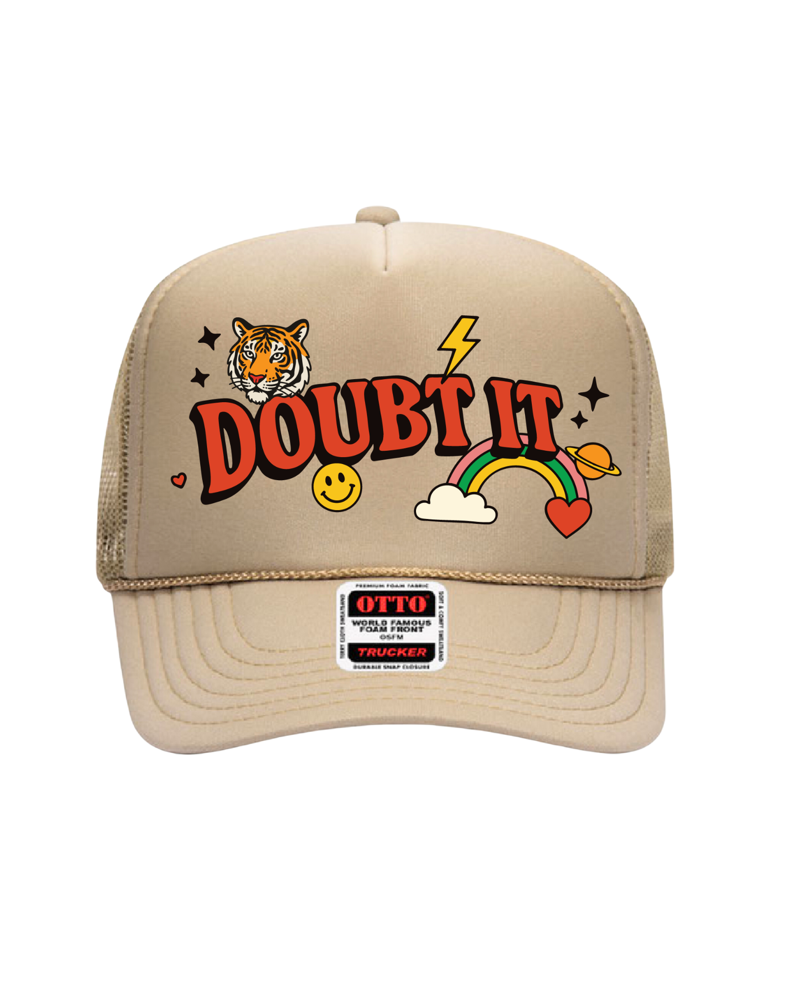 Doubt It Trucker Hat (Tan)