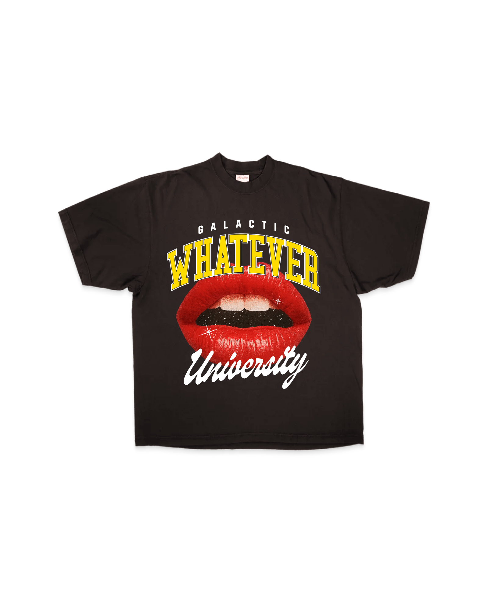 Limited Release! Galactic Whatever University Premium Off-Black Graphic Tee (Front + Back)