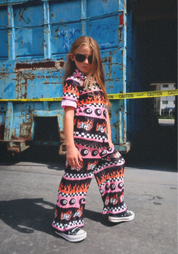 Sk8r Girl Short Sleeve Plissé Set - Kid Ave