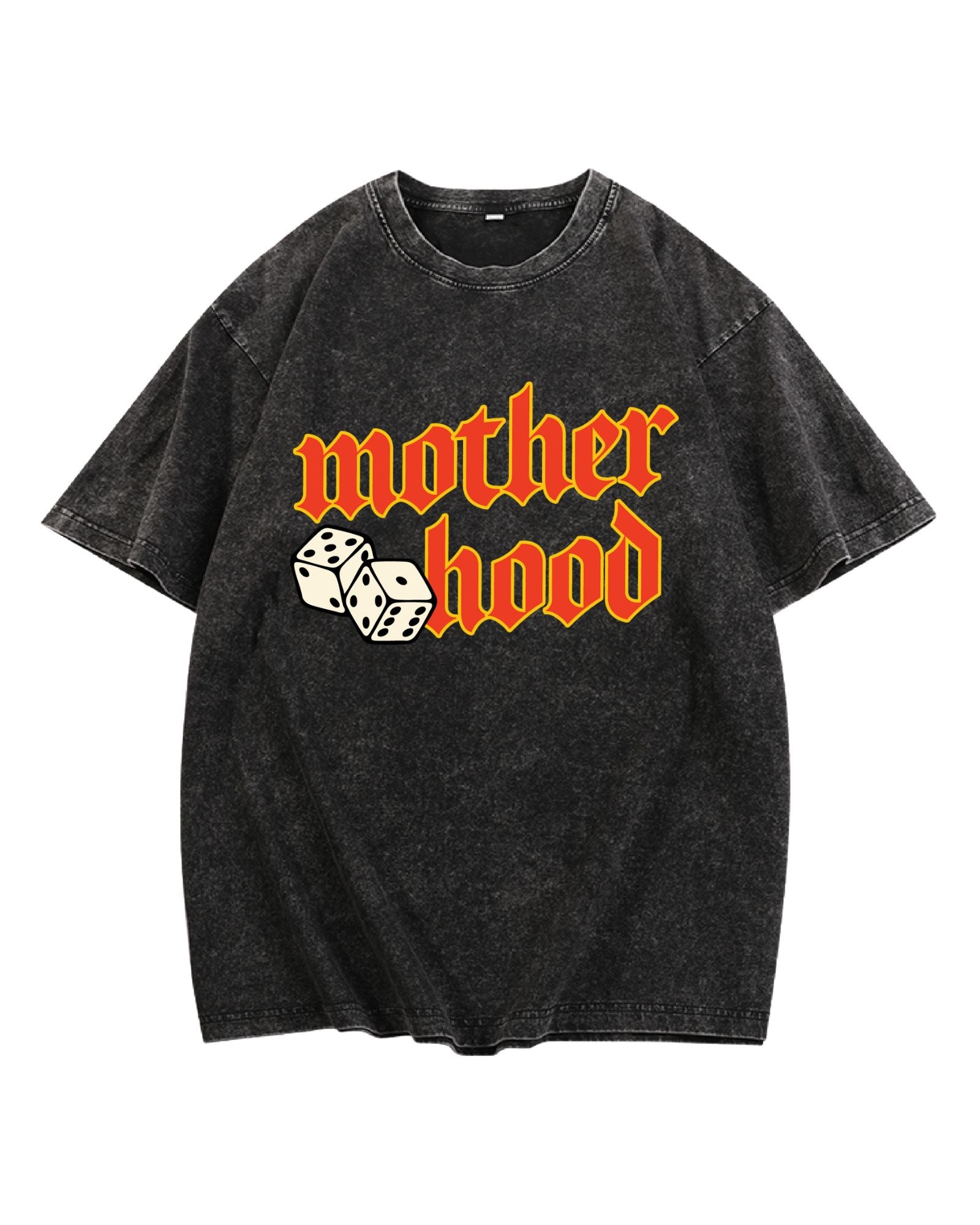 Motherhood - Black Acid Wash Graphic Tee
