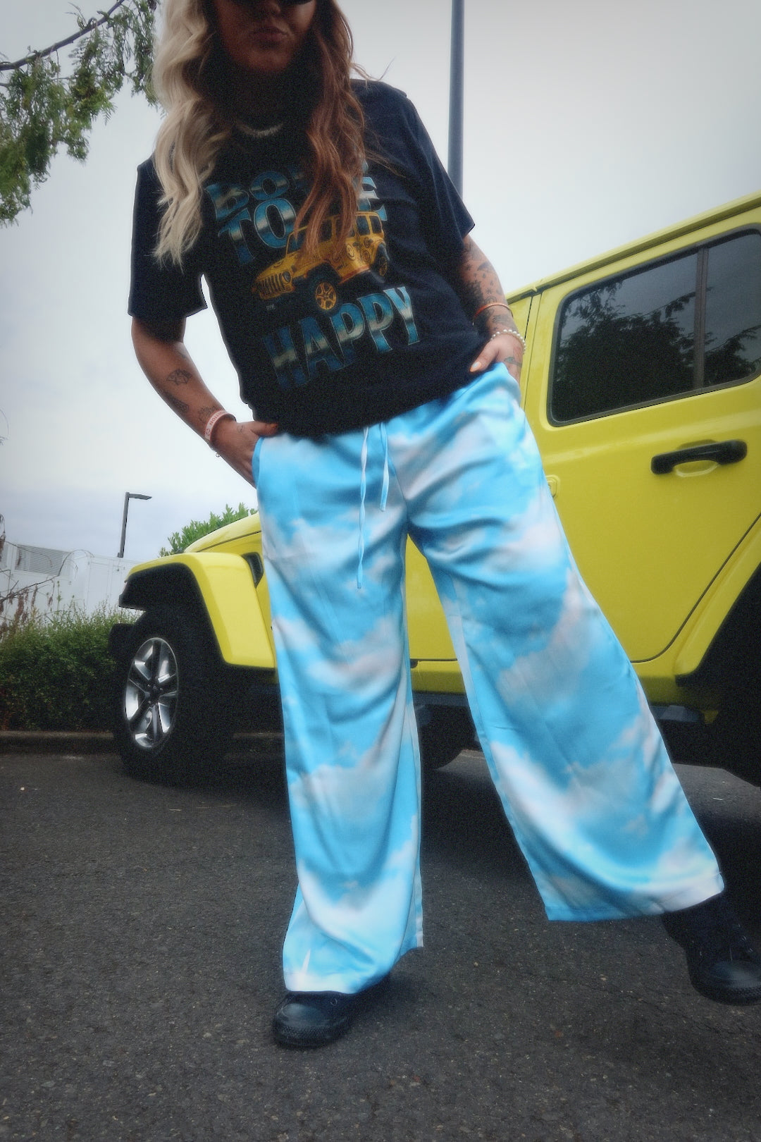 Cloud Nine Wide-Leg Satin Trouser