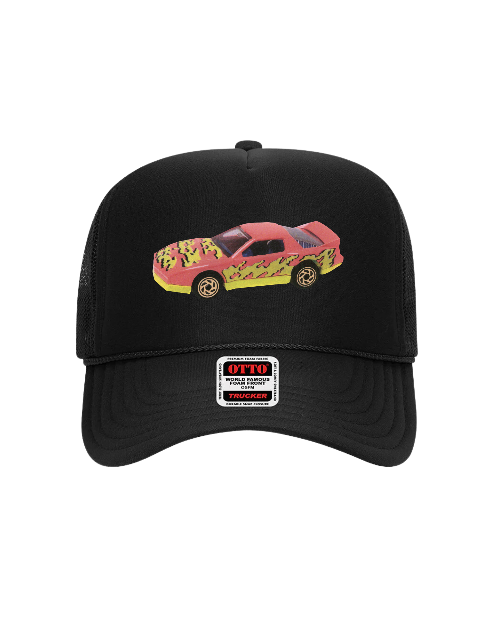 Racecar Trucker Hat (Black)