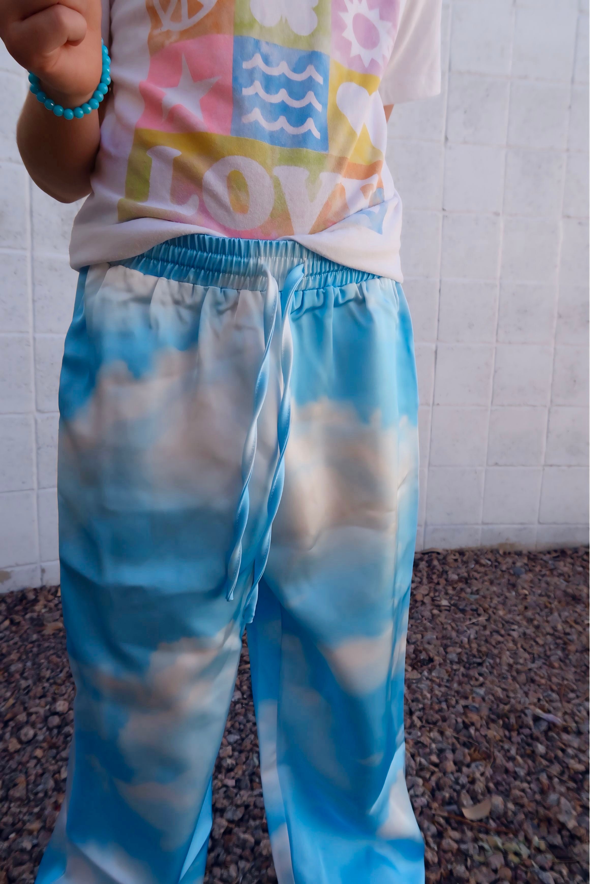 The Cloud Nine Satin Trousers - Kid Ave