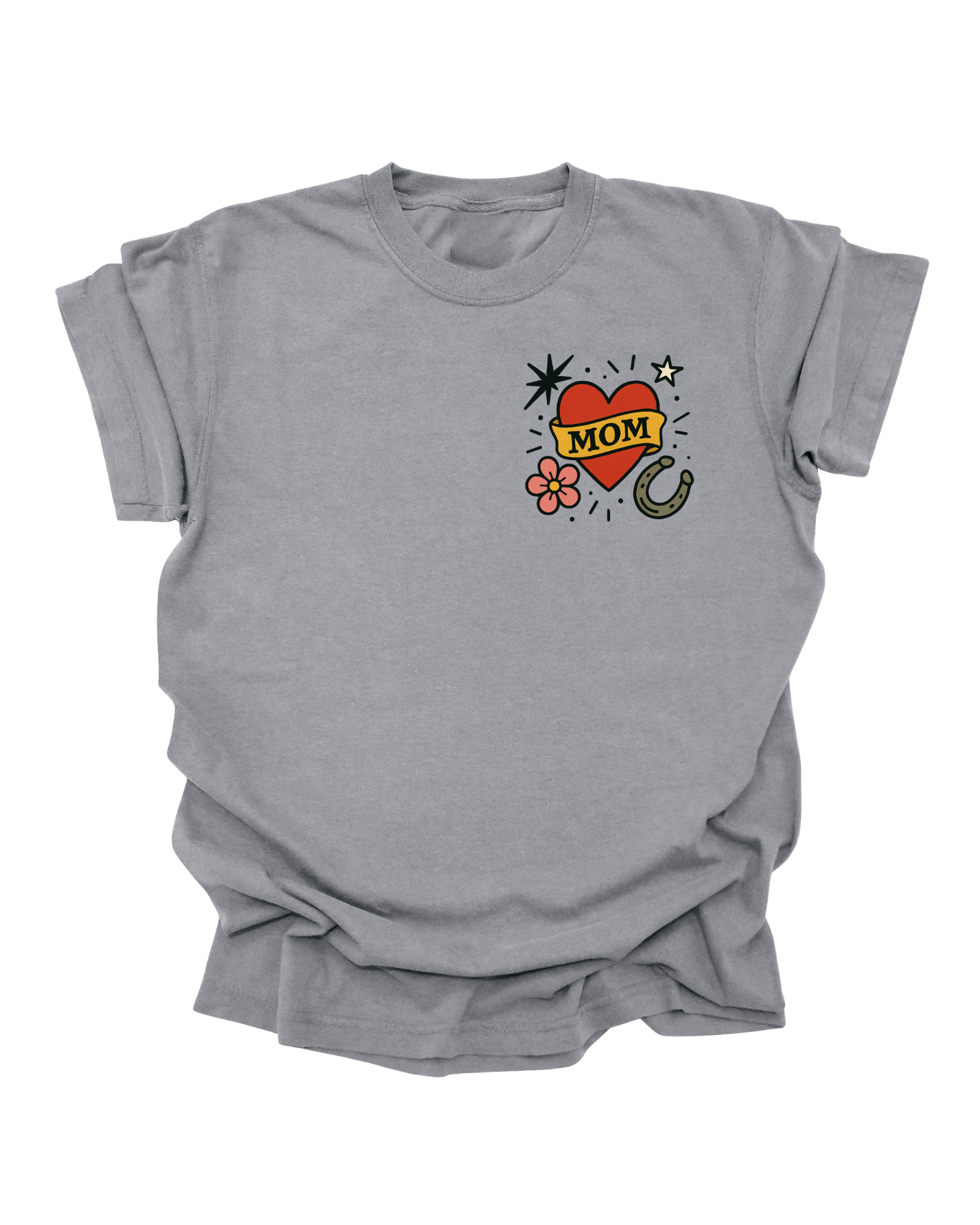Mom Heart - Pepper Graphic Tee (Front + Back)