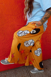She's So Lucky Wide-Leg Satin Trouser **RESTOCKED**