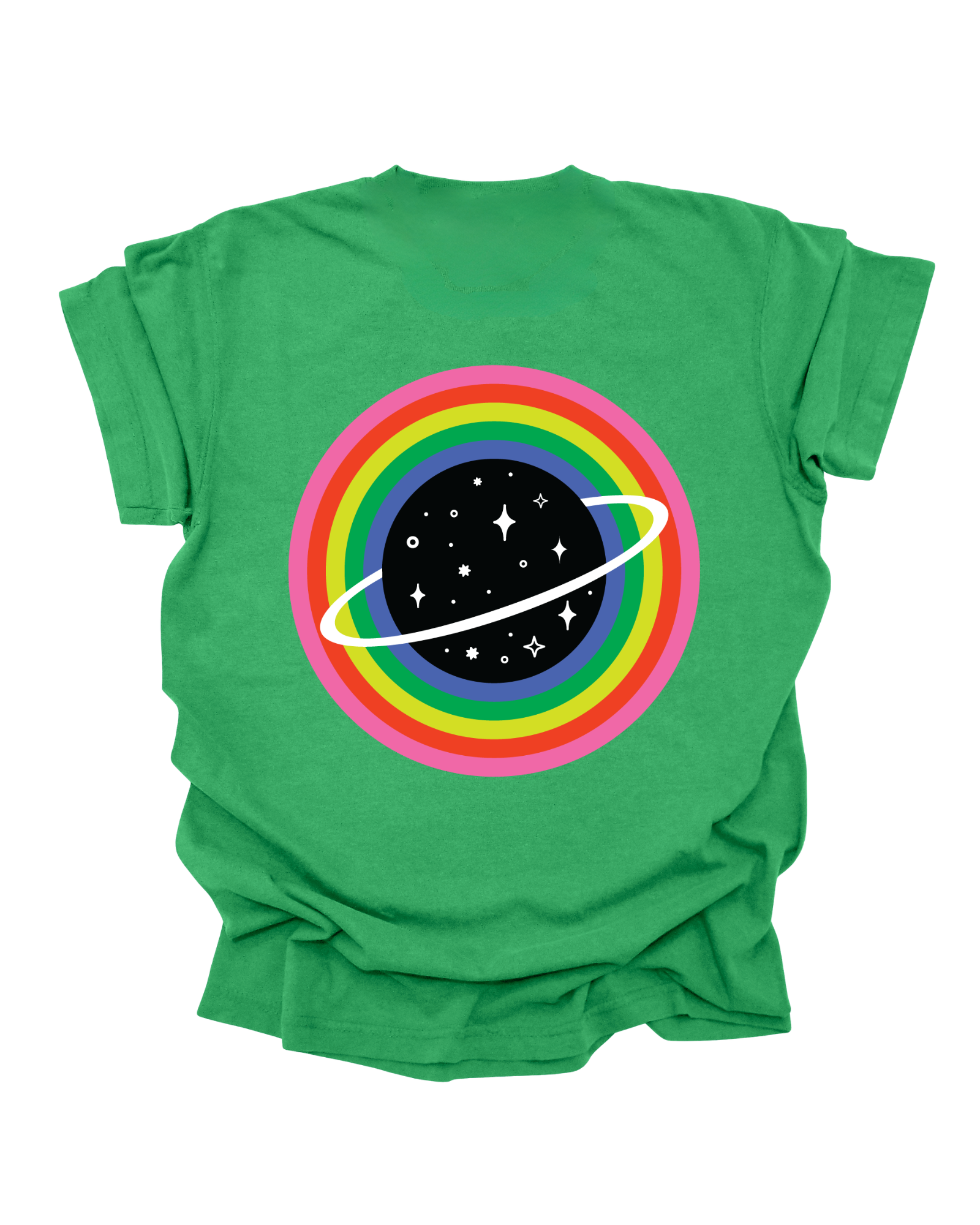 Get Lost - Kelly Green Graphic Tee (Front + Back)