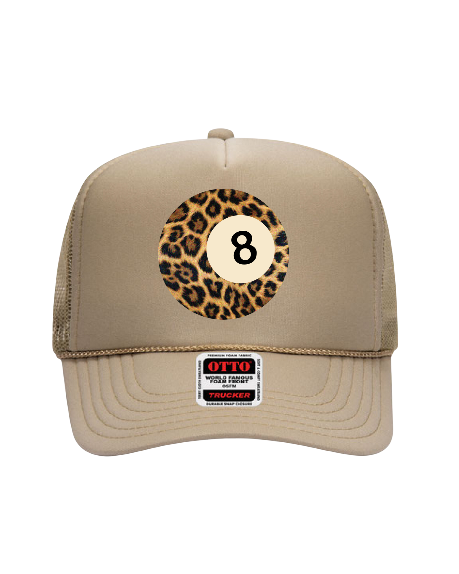 Fierce 8 Ball Trucker Hat (Tan)