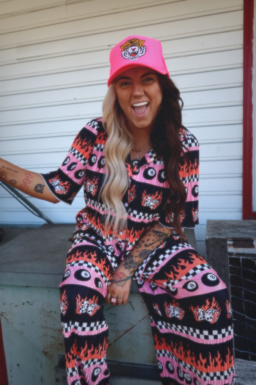Sk8r Girl Short Sleeve Plissé Set **RESTOCKED**