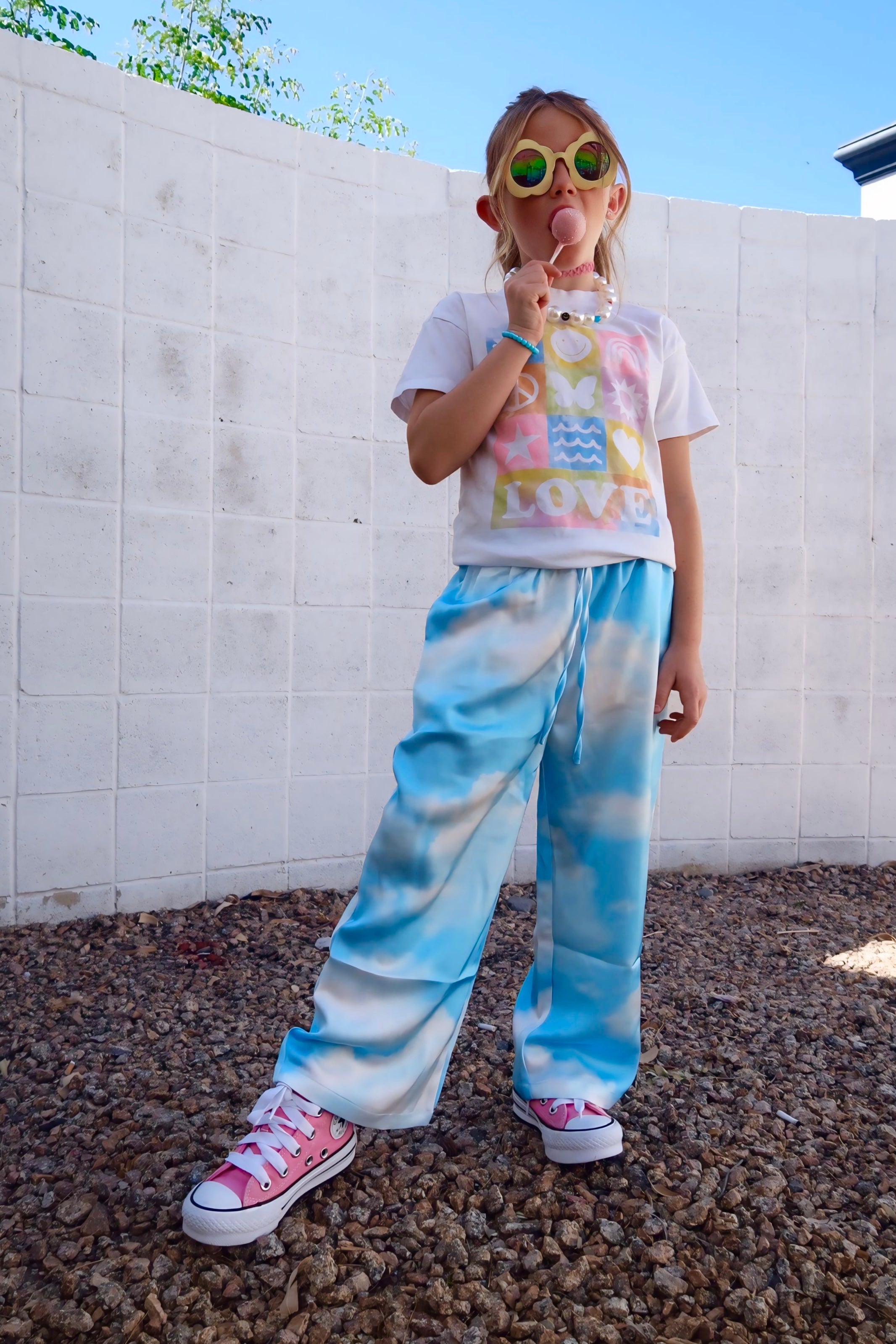 The Cloud Nine Satin Trousers - Kid Ave