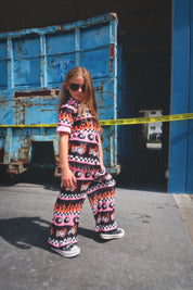 Sk8r Girl Short Sleeve Plissé Set - Kid Ave