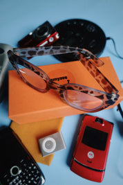Ivy Glasses in Spotted Tan