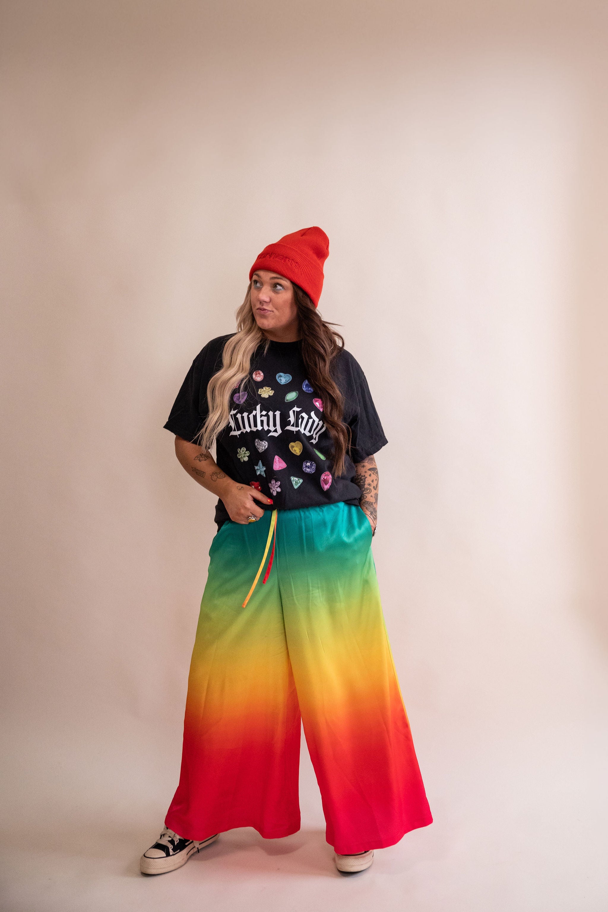 Malibu Wide-Leg Satin Trouser **RESTOCKED**