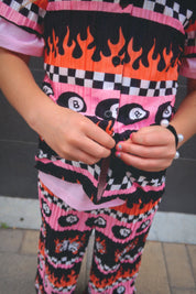 Sk8r Girl Short Sleeve Plissé Set - Kid Ave