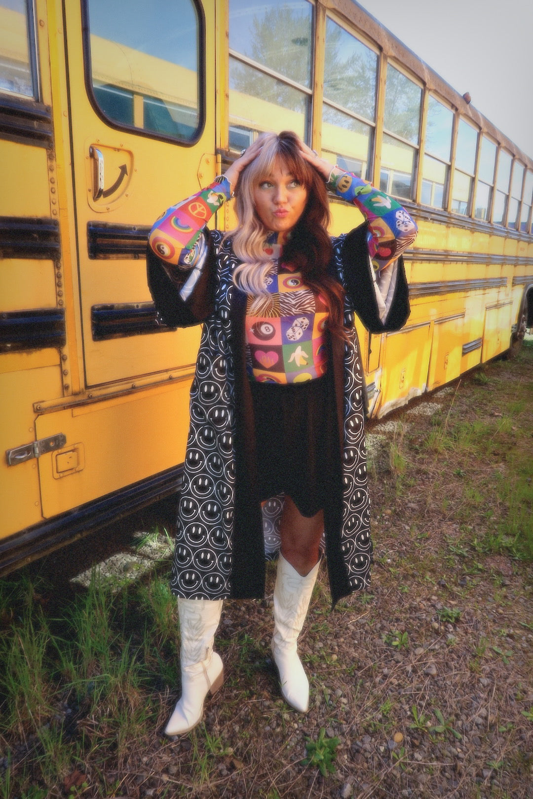 Main Character Smiley Kimono