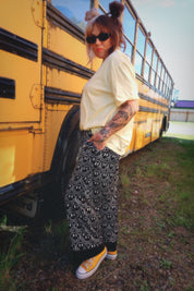 Main Character Smiley Wide-Leg Satin Trouser  **RESTOCKED**