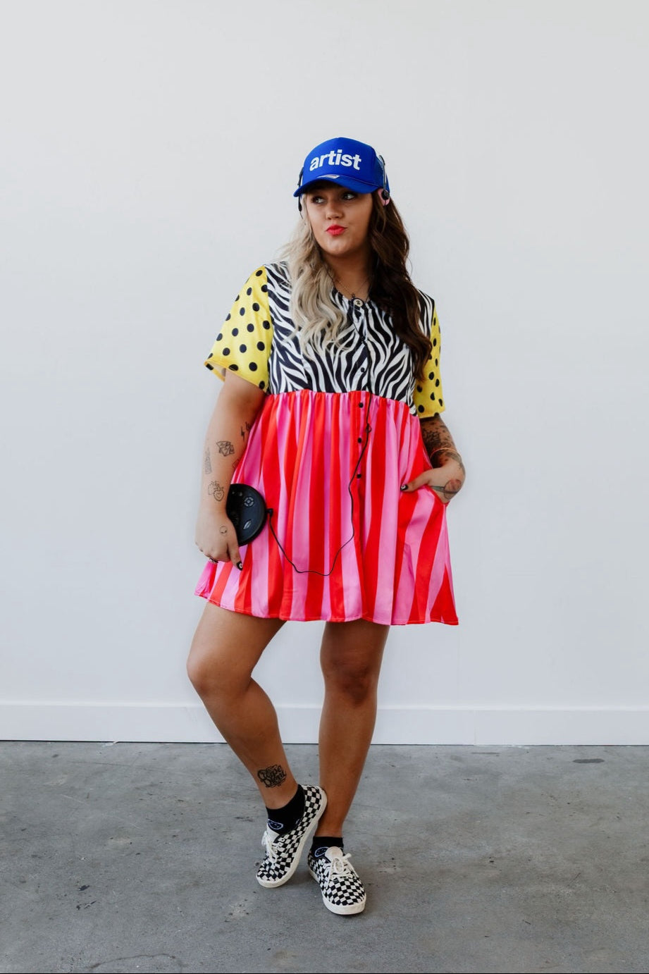 **PRE-ORDER: ships by 8/29** Eclectic Jungle Babydoll Dress  **RESTOCKED**