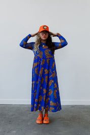 Blue Electric Jungle Mesh Dress **RESTOCKED**