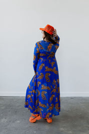Blue Electric Jungle Mesh Dress **RESTOCKED**