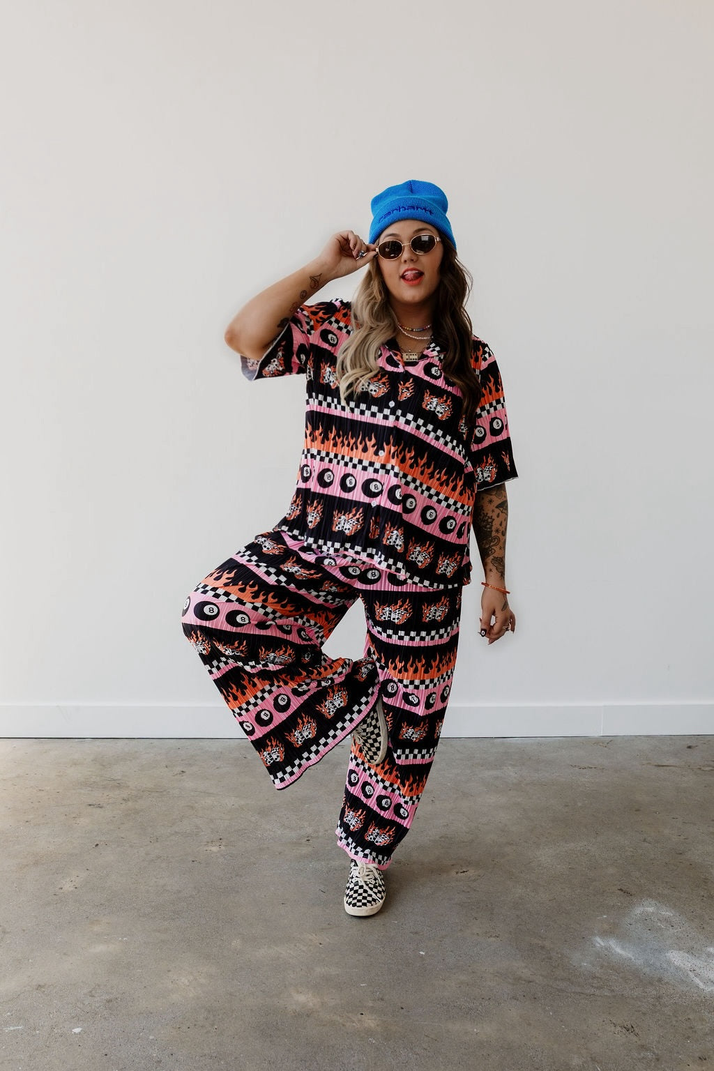 Sk8r Girl Short Sleeve Plissé Set **RESTOCKED**