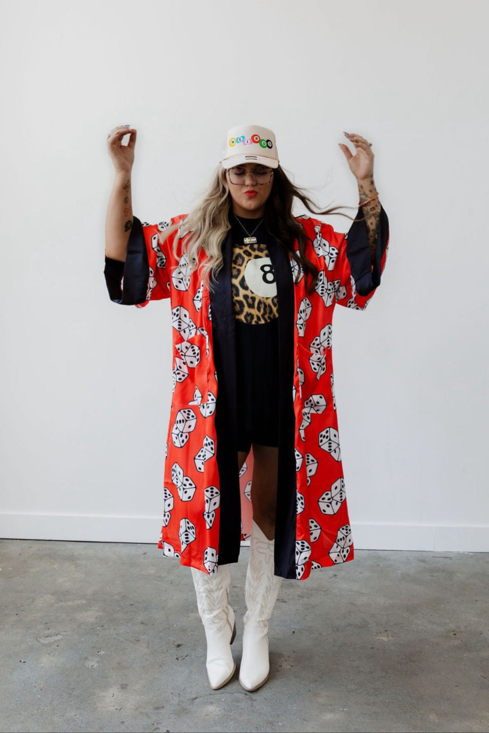 High Stakes Red Dice Kimono