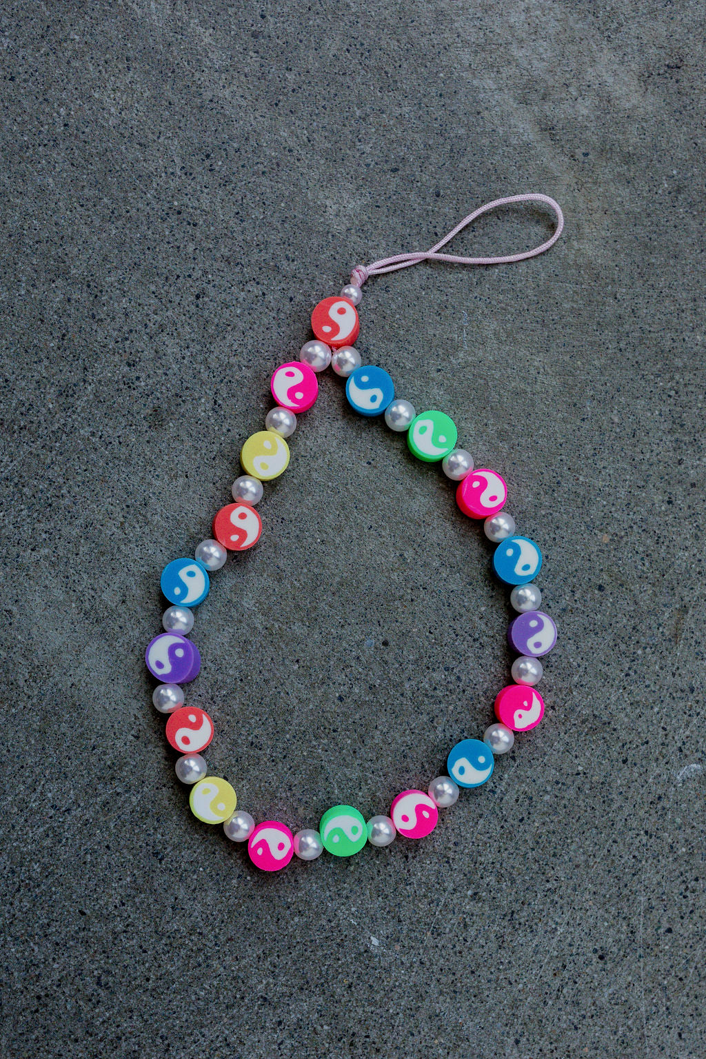 Color Pop Ying Yang Phone Charm