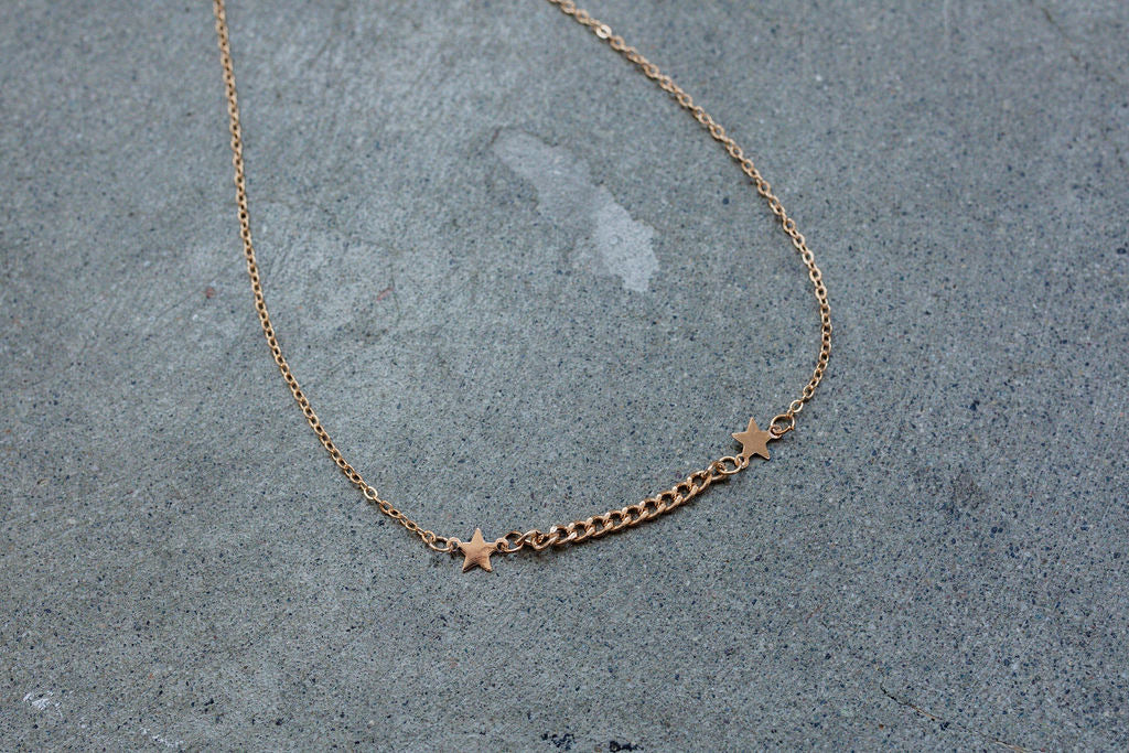 Mini Gold Star Necklace