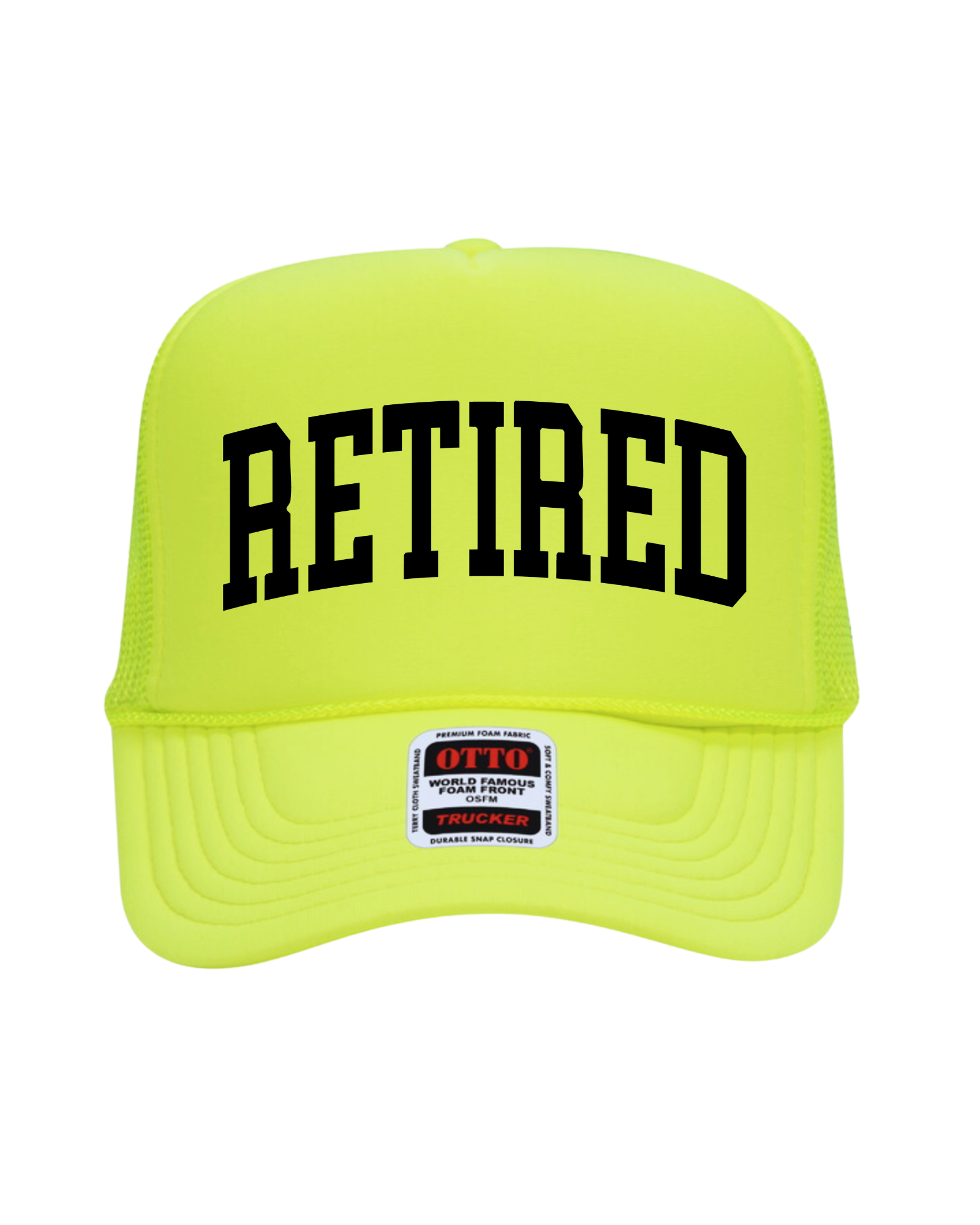 Retired Trucker Hat (Neon Yellow)