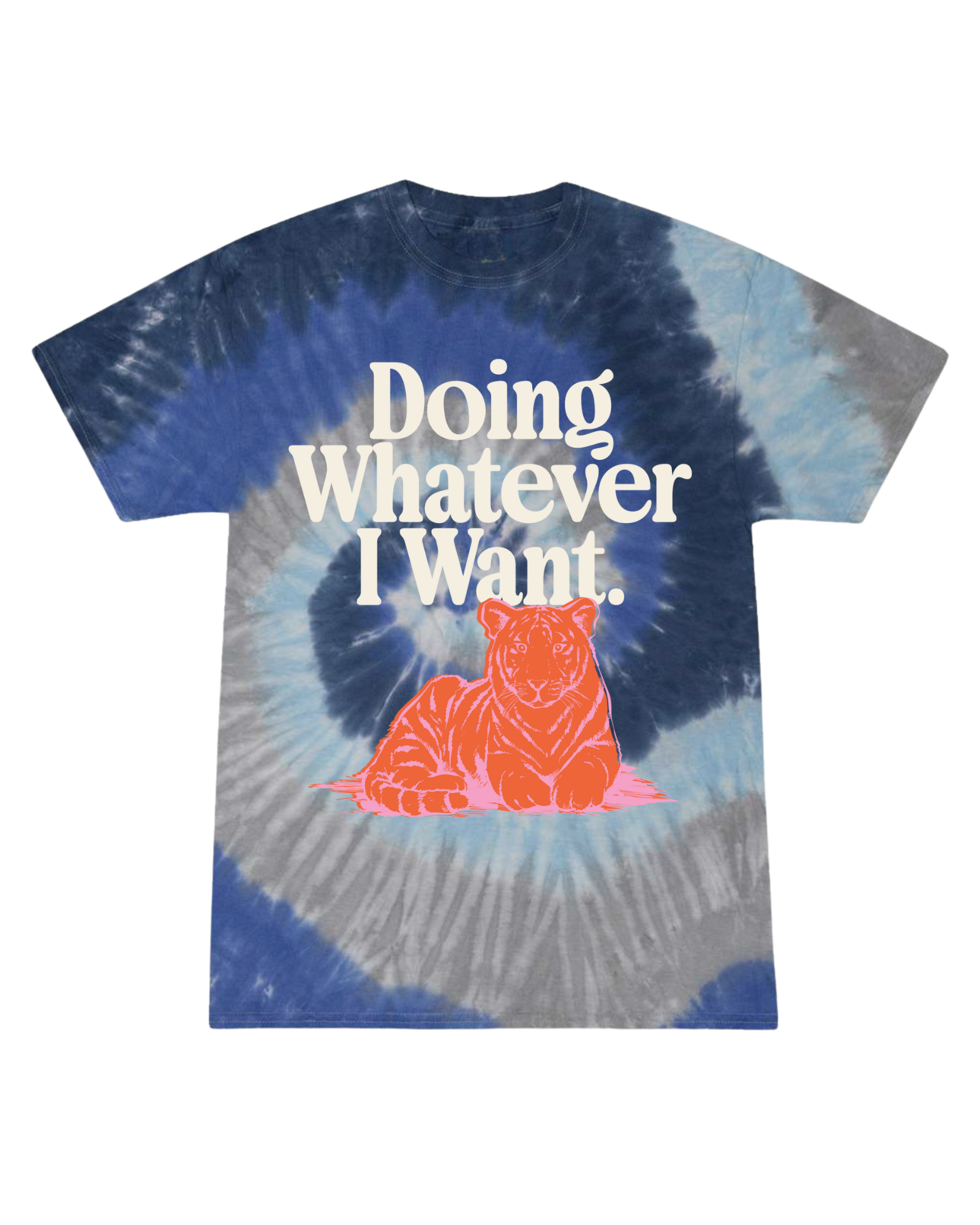 Doing Whatever I Want - Ocean Tie Dye Graphic Tee