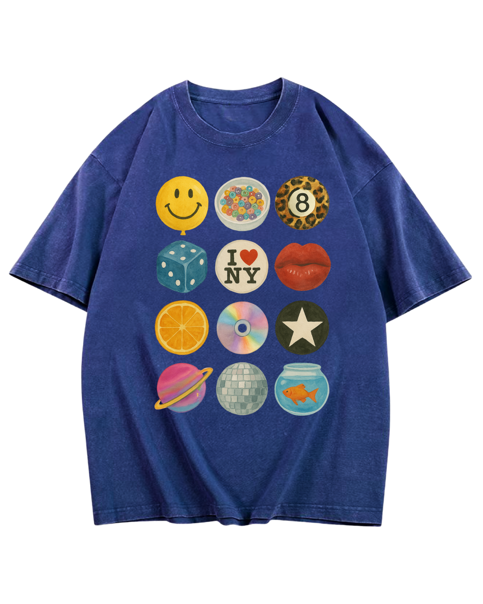 Dopamine Starter Pack - Blue Acid Wash Graphic Tee