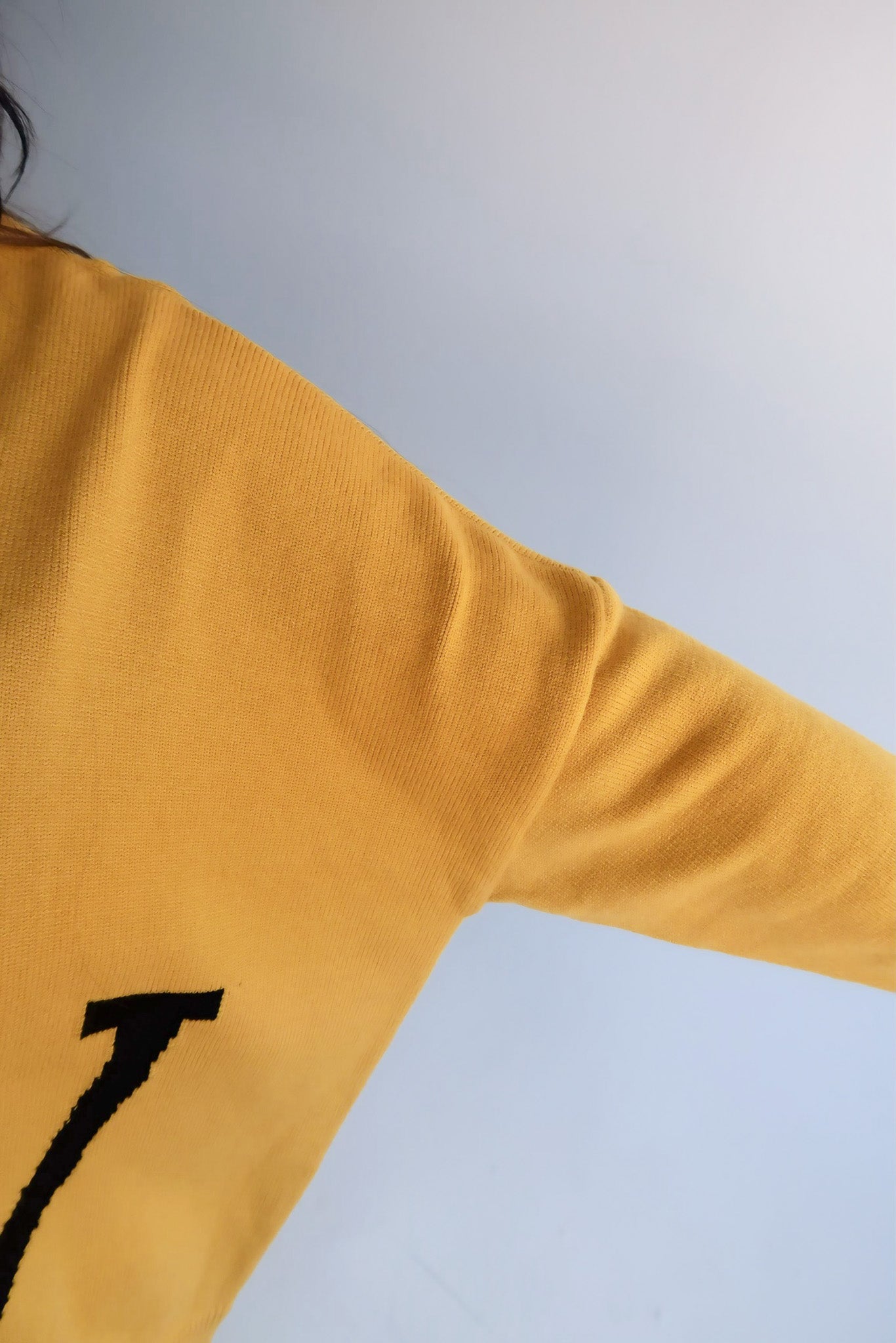 Big Mood Yellow Oversized Boxy Sweater