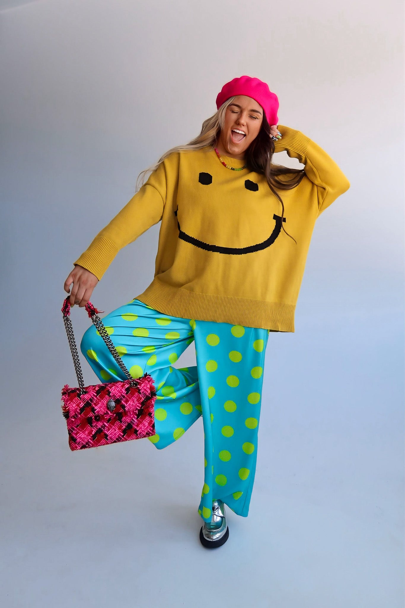 Big Mood Yellow Oversized Boxy Sweater